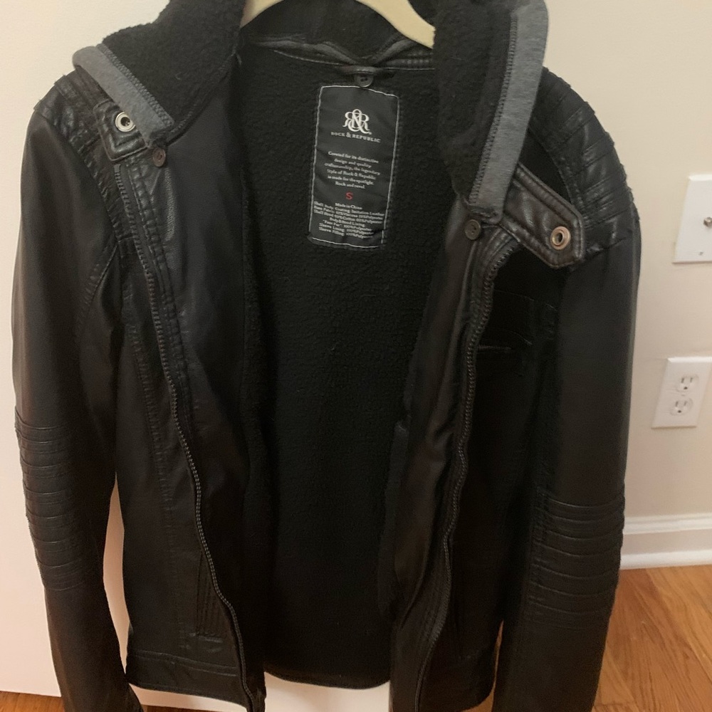 Faux Leather Rock and Republic Jacket